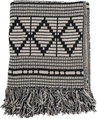 Cuvertură de pat Bloomingville, negru, bumbac, 160cm Paturi si Cuverturi Bloomingville