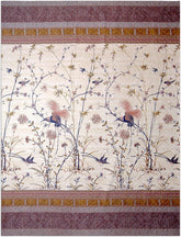 Cuvertură de pat Bassetti Fong, 100 57 fire per cm² / umplutură: 100% bumbac pur, crem, 220X255 cm Paturi si Cuverturi Bassetti Smântână 220X255 Cm