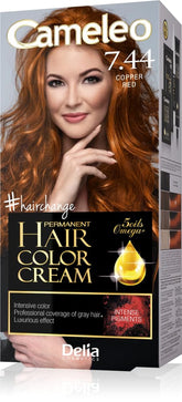 Cameleo - Omega Plus - Teinture Capillaire - Rouge Cuivré - Coloration Permanente Profonde - Coloration Permanente - Protection Capillaire - Set de Coloration Complet Hair Dye Naty Shop Default Title