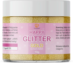 Goodbake Happy Glitter Gold - Paillettes alimentaires comestibles, 10 grammes Glitter Naty Shop Gold