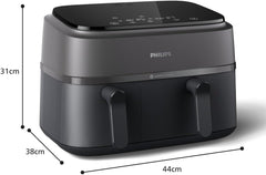 Philips Airfryer à double panier série 3000 avec ensemble petit-déjeuner, 9 litres, 2 tiroirs Appareils électroménagers Naty Shop