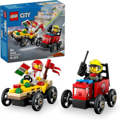 Le fourgon de livraison de pizza LEGO City contre. Camion à pizza - Boîte à savon pour filles et garçons à partir de 5 ans - Jeu de construction avec 2 figurines de conducteur - Cadeau d'anniversaire et de vacances 60458 Jeux de construction Besuche den LEGO-Store Default Title