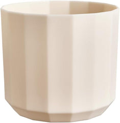 Pot rond elho Facet 17cm - pour l'intérieur - 100% plastique recyclé - Ø 16,6 x H 14,9 cm - Rose/Rose amande