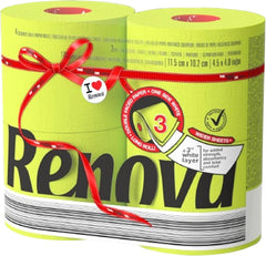Papier toilette Renova, vert, 4 rouleaux