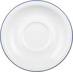 Service à café 18 pièces Seltmann Weiden | Série compacte, bord bleu | L'ensemble comprend 6 assiettes de petit-déjeuner, 6 tasses à café et 6 soucoupes, bleu