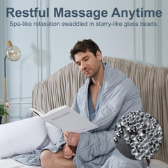 Winthome Couverture lestée avec housse de couette 150 x 205 cm 10,4 kg, couverture lestée confortable, couverture thérapeutique anti-stress, couverture lourde pour un sommeil profond et une meilleure récupération, couverture lourde pour lits et couvertures adultes (gris) Besuche den Winthome-Store