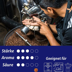 Caffè Espresso Café en grains – Torréfaction traditionnelle en Sicile – Café en grains de qualité supérieure, sac de 250 g, pour machines entièrement automatiques et porte-filtre