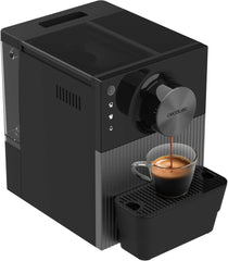 Machine à expresso compacte Cecotec Cremmaet Cube, 1350 W, système de pressage 10 g, système de pré-infusion, 19 bars, système thermobloc, 5 réglages de mouture, panneau de commande tactile
