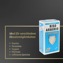 Risera Campanini Risotto 500 g – Risotto italien, Riz Arborio Riso, Risotto crémeux
