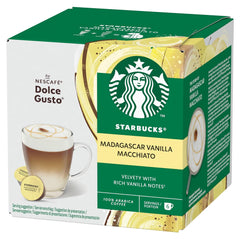 STARBUCKS Vanille Macchiato par Nescafé Dolce Gusto Kaffeekapseln 6 x 12 (72 Kapseln)