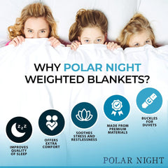 Couverture lestée Polar Night pour adultes 150 X 200 Cm, 9 Kg - Couverture lestée pour sommeil profond, couverture lourde, couverture thérapeutique en 100% microfibre, couverture relaxante Oeko-Tex® 100 Couette Standard Lits et Couvertures Polar Night