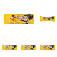 KuchenMeister Relax Cocoa Cake Bar 32g | Pandișpan cu gust de ciocolată | Umplutură delicată cu cremă de cacao | Ciocolată neagră crocantă | Gustare perfectă între mese | 1 x baton 32g