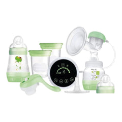 MAM Tire-lait électrique et manuel 2 en 1, avec 9 niveaux de stimulation, contient 2 biberons, démarrage facile, vert Accessoires Alimentation et Allaitement Bebe Naty Shop