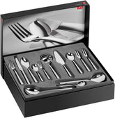 ZWILLING Senses Ménagère 68 pièces pour 12 personnes en acier inoxydable 18/10/lame premium en acier finition mate argent Naty Shop