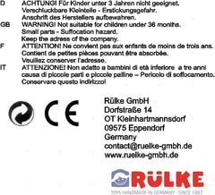 Jouet en bois Rülke 23112 Dollhouse, couleurs bois, rouge Maisons de poupées Naty Shop