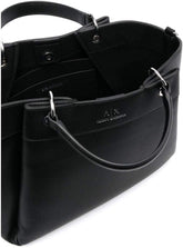 Armani Exchange Essential for Women, Wave, Silver Imprimé Logo Shopping L Sacs Femme Naty Shop Noir