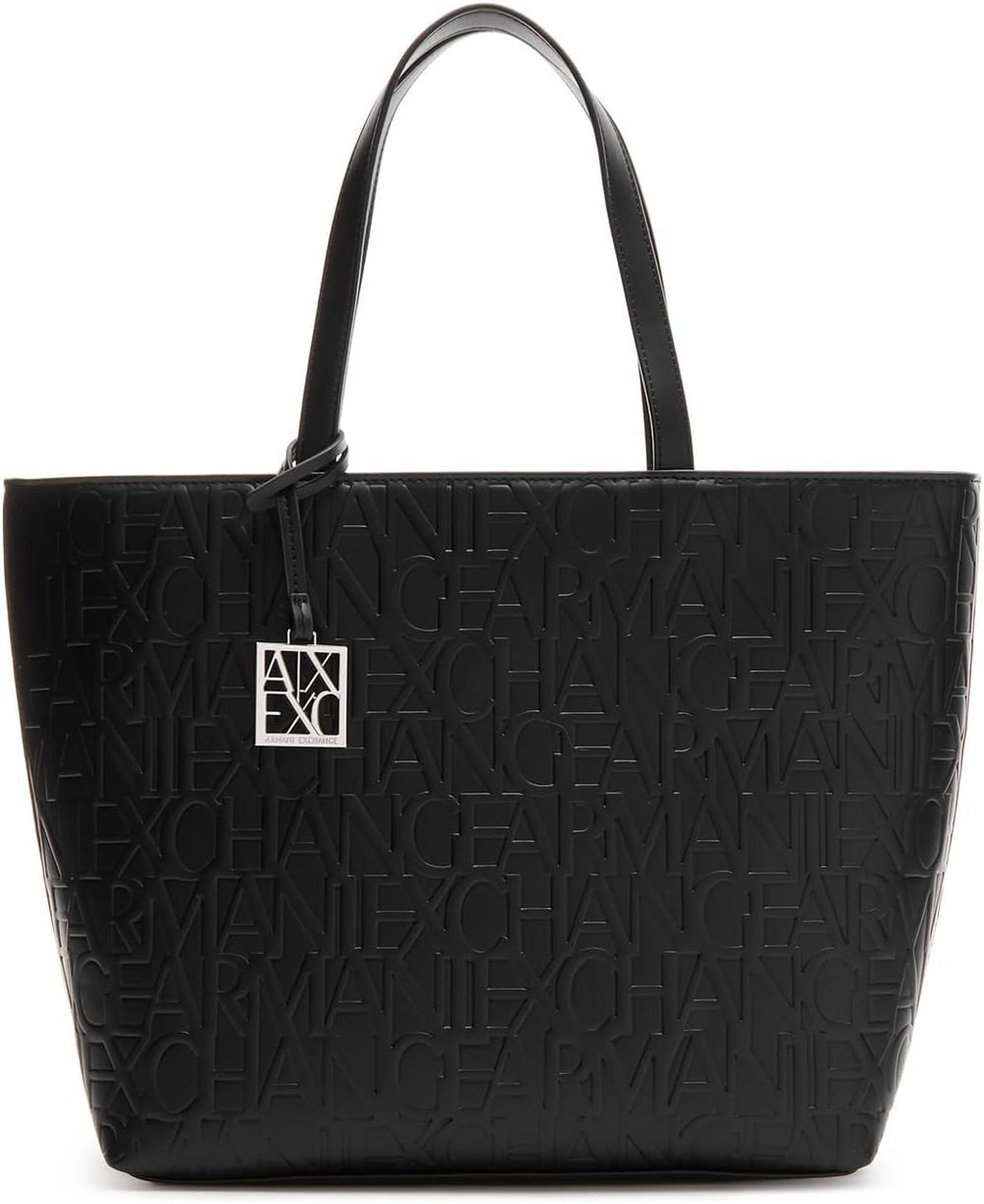 Armani Exchange Liz - Open Medium Shopping sac à main, Noir (Nero Black), 28x11x40 cm (L x H D) EU Sacs femme Naty Shop Titre par défaut