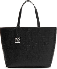 Armani Exchange Liz - Open Medium Shopping sac à main, Noir (Nero Black), 28x11x40 cm (L x H D) EU Sacs femme Naty Shop Titre par défaut