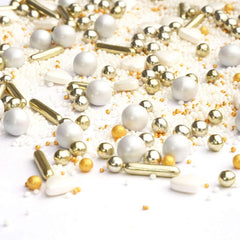 Sprinkles Cendrillon Blanc Noël Or 90 grammes Naty Shop 90 grammes