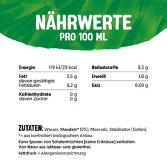 Alpro Bio Mandeldrink sans Zucker – 8 x 1 l