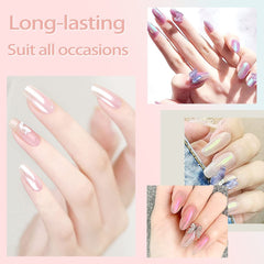 Chrome Nagel Pulver 4 couleurs irisées Aurora Pulver Metallic Spiegel Effet Pigment Nacré Merjungfrau Glitter Einhorn Glitter pour Gel Polish Nail Art Décoration-Purpurgrüner Jadeit