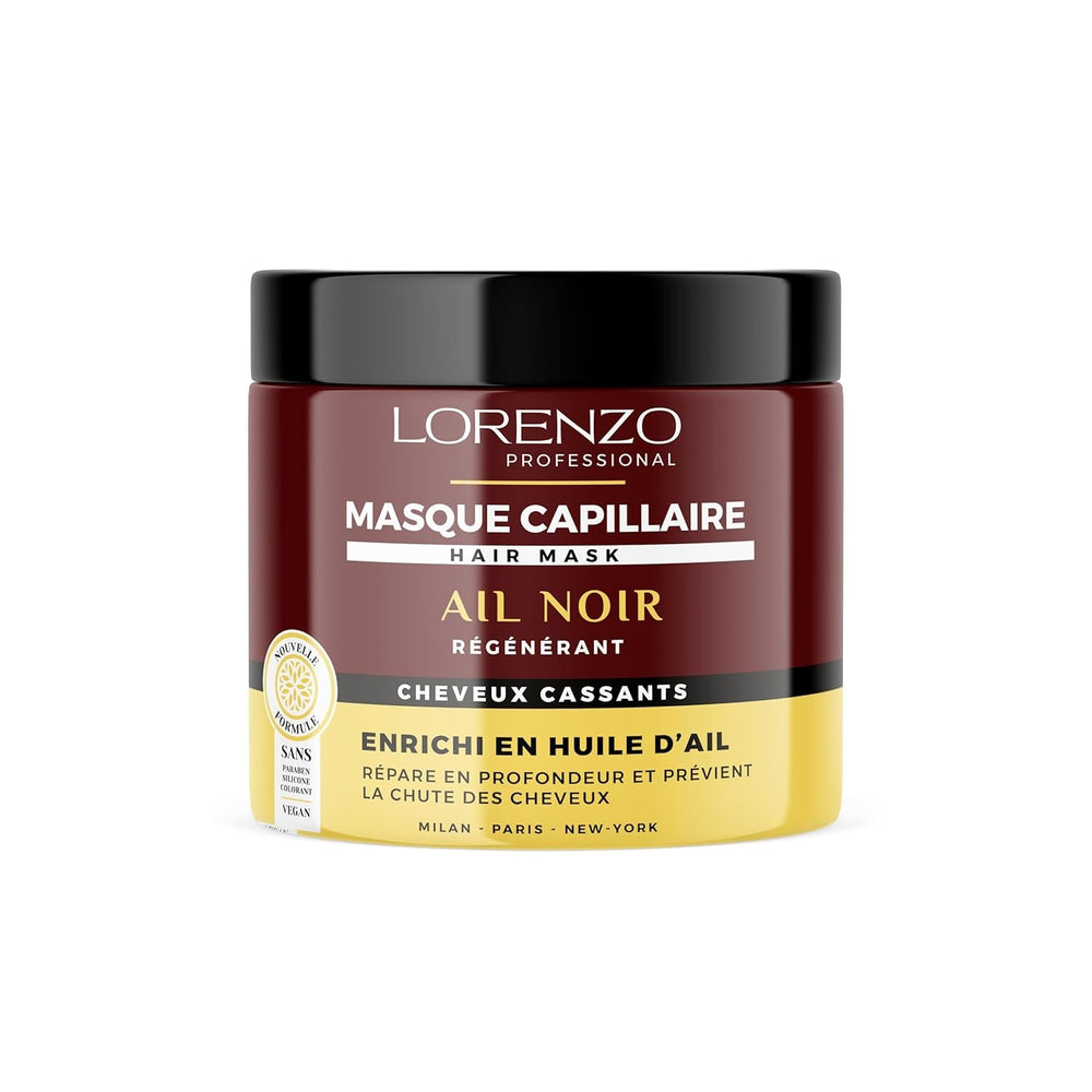 Masque capillaire à l'ail noir (cheveux fragiles) 500 ml Naty Shop Masque capillaire à l'ail noir