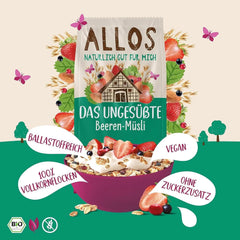 Allos, muesli aux baies non sucré, paquet 5 x 500 grammes Céréales Naty Shop