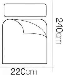 FORNOR 14838 Couette, fibre recyclée, 220 X 24 Cm Couettes et couettes Naty Shop