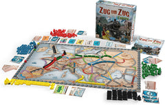 Asmodee, Les Aventuriers du Rail : Europe, Days of Wonder, Jeu de base, Jeu familial, Jeu de société, 2 à 5 joueurs, 8 ans et plus, 30 à 60 minutes, Allemand