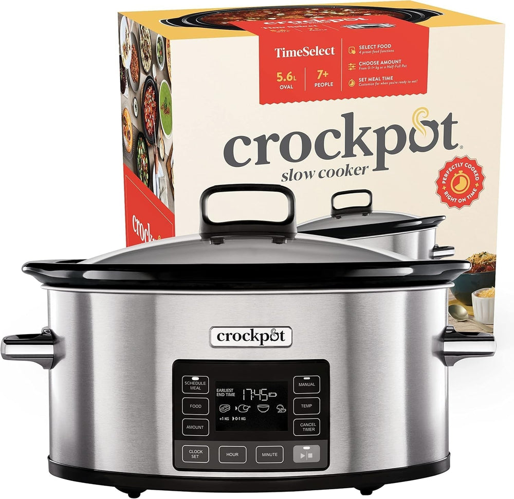 Mijoteuse numérique Crock-Pot Timeselect, 5,6 litres (7 personnes) Mijoteuse Naty Shop 5,6 litres numérique