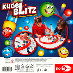 Noris 606064480 Kugelblitz, le jeu d'action ultra-rapide avec effet d'apprentissage dans diverses variantes de jeu, à partir de 4 ans