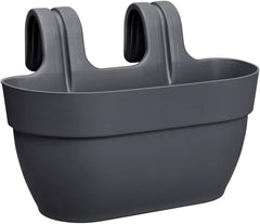 elho Vibia Campana Easy Hanger M 36 - Ghiveci pentru balcon și exterior - Ø 36,0 x H 26,5 cm - Negru/Antracit