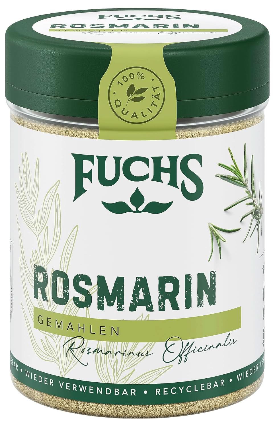 Fuchs - Romarin moulu - Pour assaisonner le poisson, la viande et les légumes, 30 grammes Condimente Naty Shop
