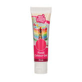 Gel Colorant Alimentaire Rose Funcakes : Colorant alimentaire très concentré pour pâte, crème, fondant et pâte d'amande. Dosage facile. Une seule goutte pour créer des couleurs vibrantes. Halal. 30g.