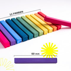 Ensemble de crayons de coloration (chariots) de 12 couleurs vibrantes - facile à utiliser - lavable - teinture capillaire temporaire - également pour les couleurs de cheveux foncés - en cadeau Halloween Carnaval Anniversaire Noël Teinture capillaire Naty Shop