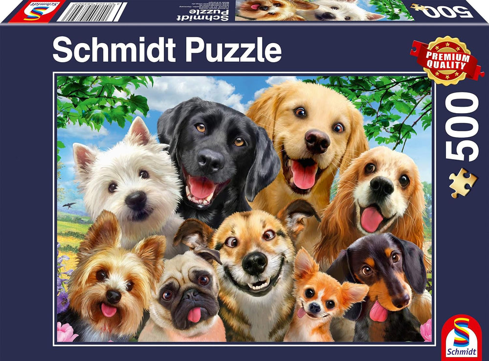 Schmidt Spiele 58390 Chien selfie, puzzle 500 pièces Puzzle Naty Shop Titre par défaut