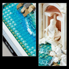Fontaine de Trevi LEGO Architecture - Modèle d'un monument de Rome avec sculptures de figurines - pièce de collection pour bureau et salon - cadeau pour adultes et amateurs d'architecture 21062 Jeux de construction Besuche den LEGO-Store
