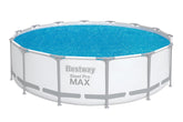 Bestway Husă solară din PE Ø 417 cm, albastră, rotundă