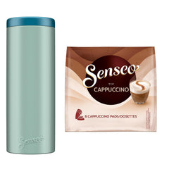 Pads Cappuccino, 10 x 8 Getränke, 80 Kaffee Pads, inklusive Pad Dose