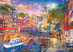 Ravensburger Puzzle 12000884 Sunset Amsterdam - Puzzle 1000 pièces pour adultes à partir de 14 ans Puzzle Naty Shop Nouveau Design