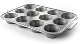 Plateau à muffins en acier aluminisé KitchenAid, antiadhésif, passe au four, passe au lave-vaisselle, gris Naty Shop