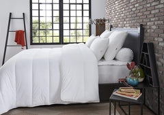 Couette, Anti-acariens, Blanc, 240 X 220 cm, Pour lit double, Couette Niagara, Douce et confortable, Lavable en machine à 40 °C Couettes et couettes Naty Shop