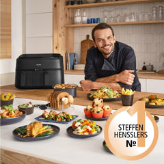 Philips Airfryer à double panier série 3000 avec ensemble petit-déjeuner, 9 litres, 2 tiroirs Appareils électroménagers Naty Shop