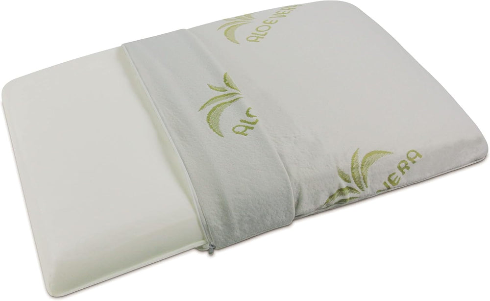 Porte-savon Oreiller en mousse à mémoire de forme avec doublure à l'aloe vera Naty Shop Oreillers standard Titre par défaut