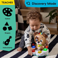 Baby Einstein, Drum & Learn Dean Jouet d'apprentissage musical - Jouet multisensoriel pour bébé, 2 modes de jeu, couleurs, formes et instruments, plus de 50 sons, à partir de 6 mois Jouets pour bébés Naty Shop