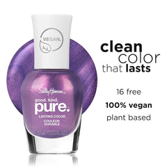 Good, Kind, Pure Iris Dusk, formule végétalienne, ultra brillant, séchage rapide, 10 ml