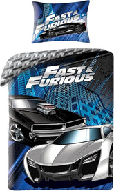 Literie enfant films et dessins animés, réversible, coton Literie - enfant Naty Shop Fast And Furious