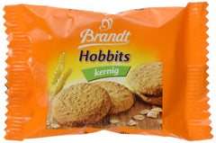 Brandt Hobbits Crunchy - Paquet de 2 - Boîte de restauration de 60 paquets - Biscuits à grains entiers à l'avoine à haute teneur en fibres (60 x 22,8 g)