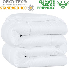Kingsley Trend Couette alternative en duvet blanc pour toutes les saisons, toutes saisons, couette king size (2,6 m x 2,3 m), couettes et couettes douces et lavables en machine Naty Shop