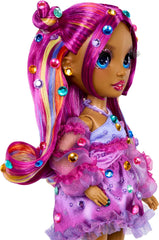 Rainbow High Be Dazzling - Noémie Violette - Poupée mannequin lilas 28 cm avec outil de décoration, pierres précieuses scintillantes et accessoires de coiffure